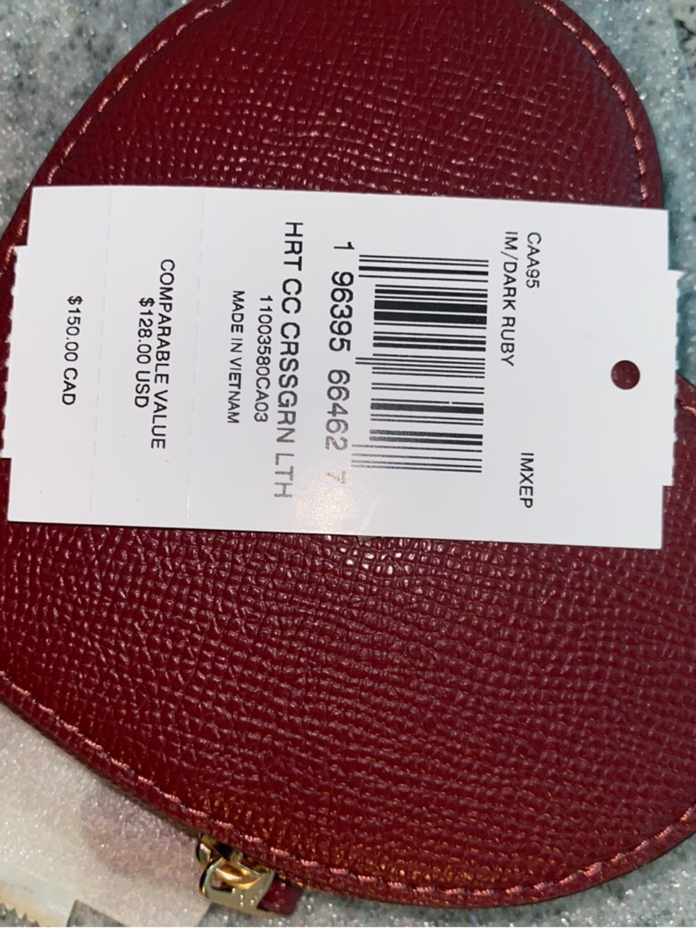 Coach Heart Coin Case - Picture 5 of 6